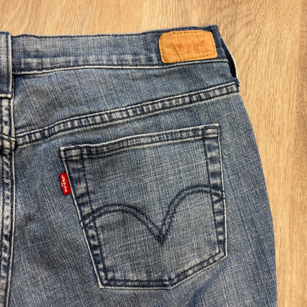Levi Strauss & Co. 505 Straight Leg Jeans Womens 14 S/C Blue Denim Stretch - Picture 5 of 6
